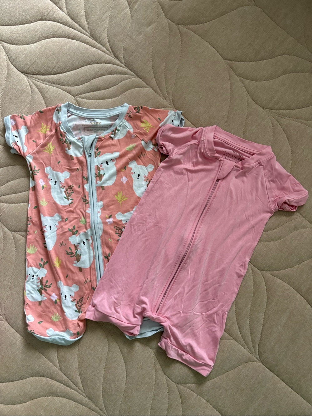 Little sleepies Zip-Front Kids Pajama Rompers